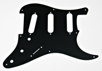 black fender strat pickguard